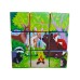 Set 9 Cuburi Gigant Puzzle [Animale în padure]